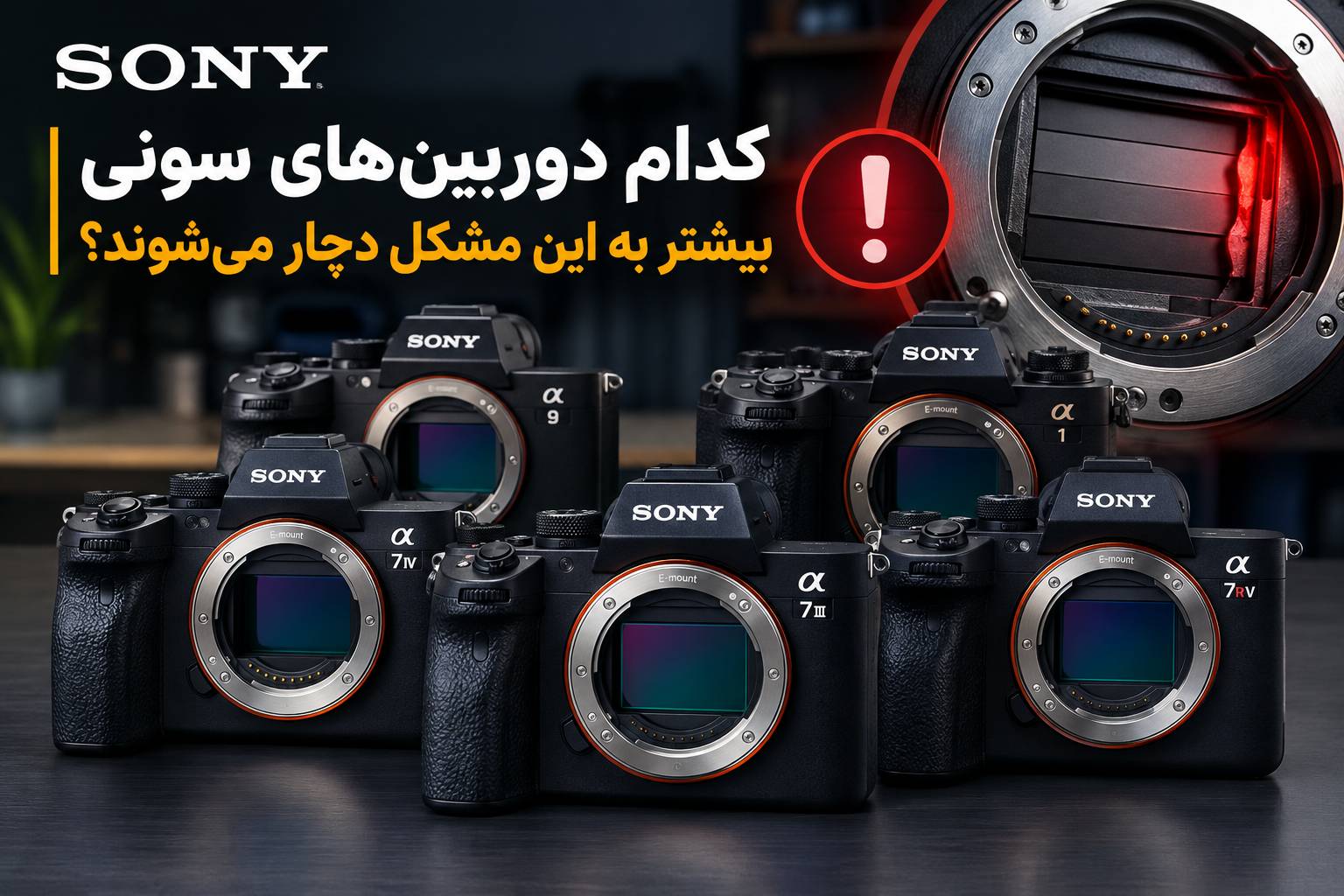 کدام دوربین‌های سونی بیشتر به این مشکل دچار می‌شوند؟