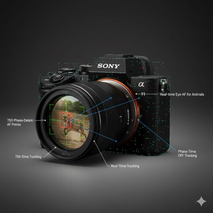 AF دوربین Sony A1 بررسی تخصصی، تعمیر و نگهداری سیستم فوکوس خودکار