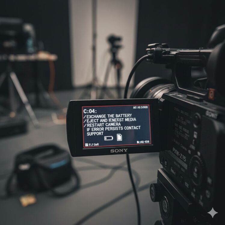 رفع خطاهای دوربین PXW-Z150 راهنمای تخصصی رفع خطا کدهای C:04 و C:06