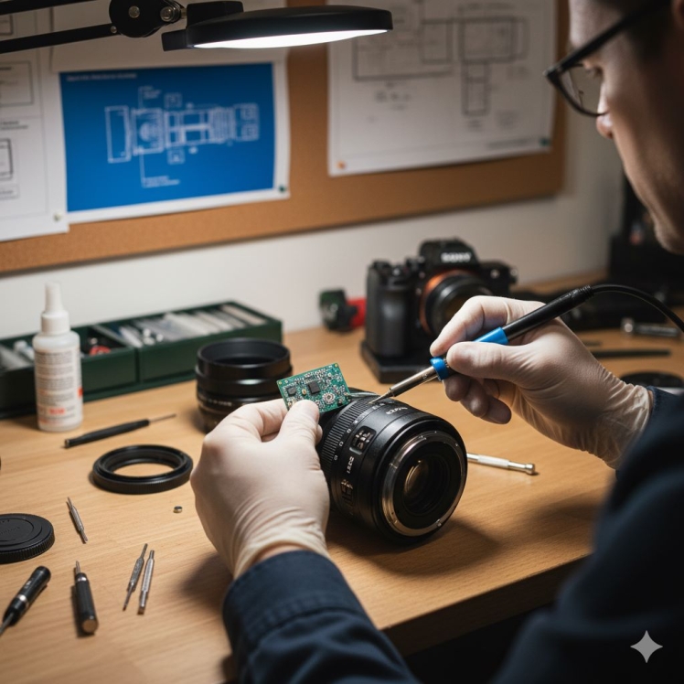 تعمیر زوم سونی | راهنمای تخصصی تعمیر و تعویض مکانیزم زوم لنزهای سونی