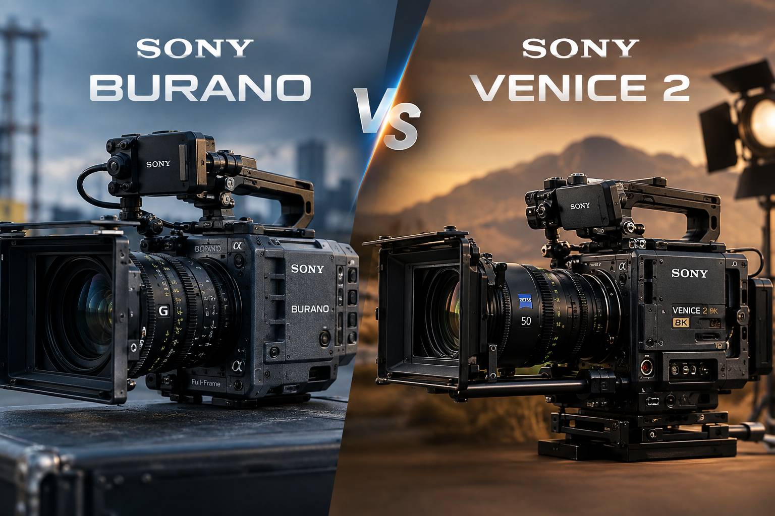 Sony Burano در برابر Sony Venice 2