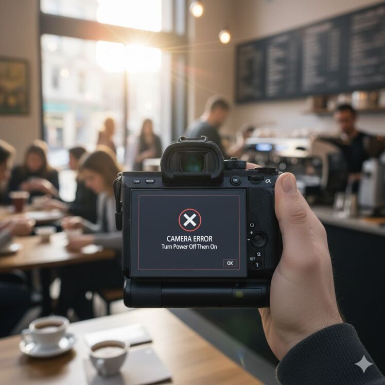 خطای دوربین سونی | رفع خطای Camera Error. Turn Power Off Then On