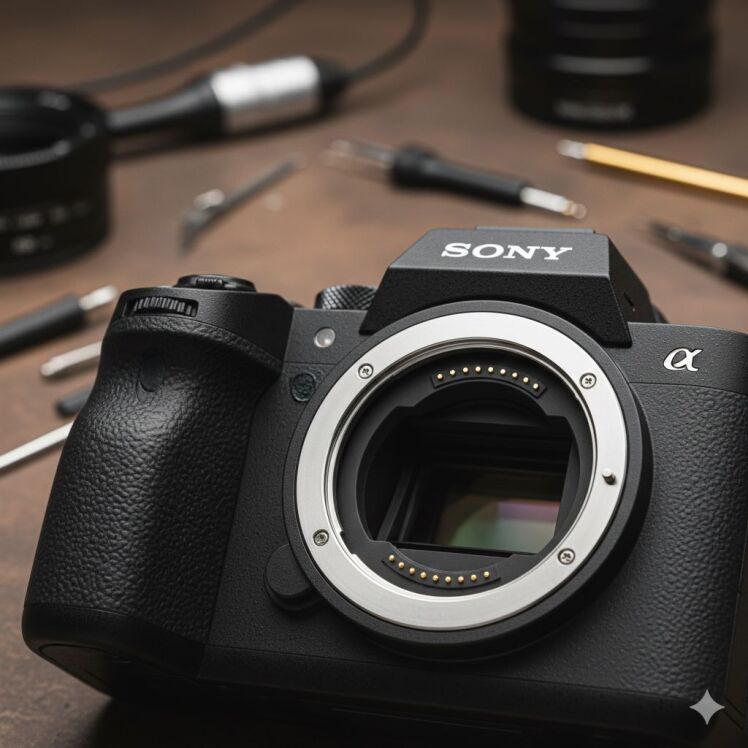 آسیب دیدن سوکت مانت دوربین سونی هنگام کار با لنزهای سنگین GM